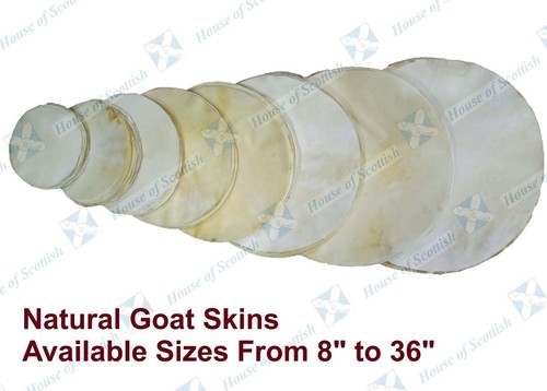 Natural goat skins - skins, drum