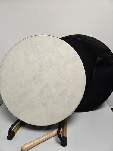 Bodhran with bag - &, beater