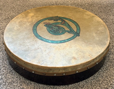 VINTAGE IRISH BODHRAN DRUM 16"