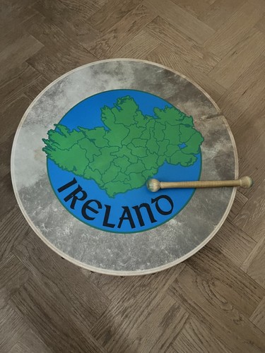 Bodhran with beater - 18", and