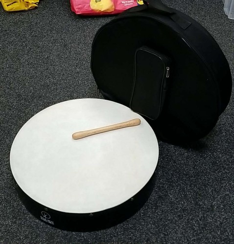 Bodhran with bag beater - bag, &